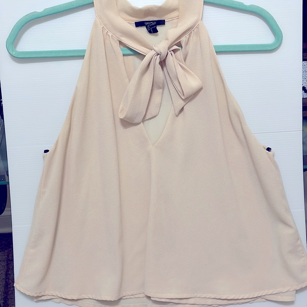 Cream formal blouse
